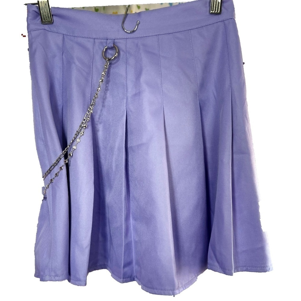 NWT Large Pleated Mini Skirt with Belt Cider Shop